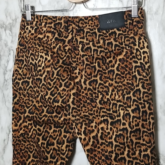 Zara Pants & Jumpsuits Zara Leopard Print Trousers Poshmark